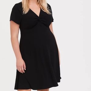 Black Twist Stop Dress